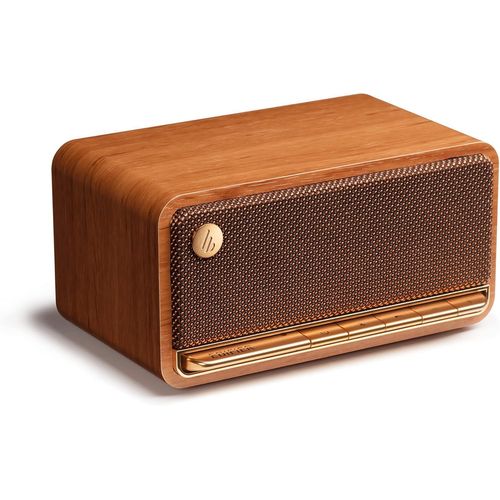ChenQuanSarl-Mp230 - Enceinte Portable Bluetooth Sans Fil Rétro Lecture Via Bluetooth, Aux Et Carte Micro Sd, Marron