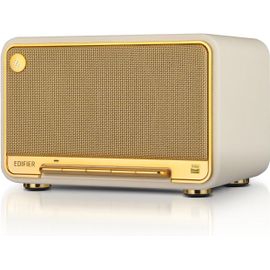 D32 Enceinte Sans Fil De Table,Audio Hr,Ldac,Alac,60W (Rms),Arch. Acoust. 2.1,11 H D'Autonomie,Contrôle Via App,Bluetooth 5.3,Airplay2,Entr. Usb-C Et Aux,Blanc