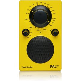 lbgwp60-Pal Bt - Radio Vintage Rechargeable 16H De Batterie - Enceinte Bluetooth Portable Retro - Poste Radio Am / Fm - Résistant À L'Eau - Jaune