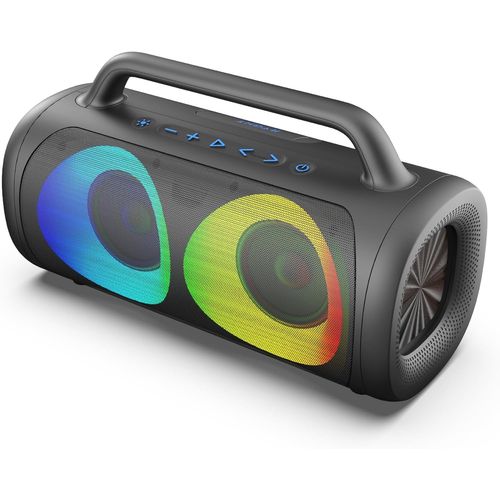 ChenQuanSarl-Toogo Xl ¿ R481047 ¿ Enceinte Outdoor Sans Fil Avec Led Rdb ¿ 7H DAutonomie, 9 Modes Rgb, Micro Intégré Et Assistant Vocal ¿ Résistant À LEau Ipx5, Double Appairage ¿ Noir