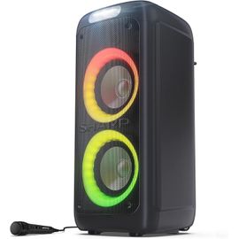 LETNERNY-Ps-949 Xparty Street Enceinte Bluetooth Portable, Ipx4 Résistante Aux Éclaboussures Avec Effets Lumineux, 132 W, Effets Dj Et Microphone Inclus.