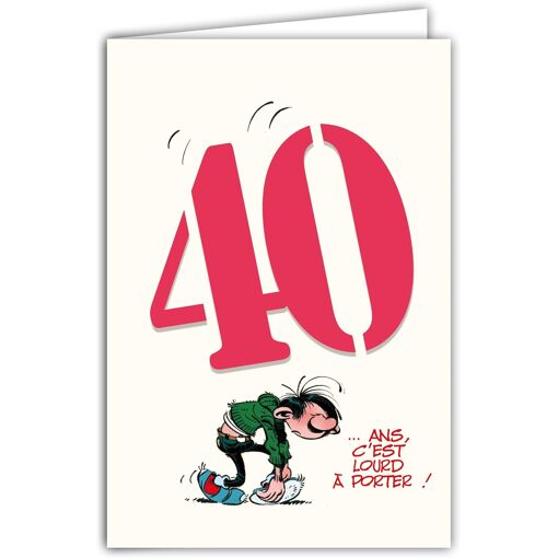 Gaston Lagaffe Geburtstagskarte – Humorvoll, Mit Umschlag, 12x17 Cm