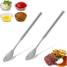 Cuillère Rétractable,62cm / 24,4 Pouces Cuillère À Café Rétractable En Acier Inoxydable Longue Cuillère Extensible Pour Barbecue Vaisselle Fournitures Cuillère À Mélange Idéal Pour La Cuisine
