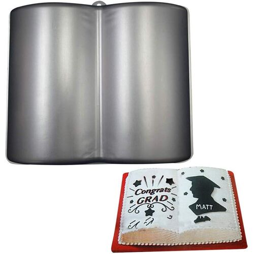 Kalanka-Livre De Moule De Cuisson 3d En Forme De Livre En Alliage D'aluminium Non Collant Bakeware