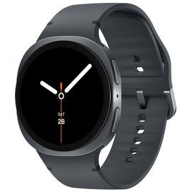 Samsung Galaxy Watch8 - 44 mm - graphite - Montre connectée avec bracelet sport - caoutchouc - graphite - taille du bracelet : M/L - affichage 1.47" - 32 Go - NFC, Bluetooth, Wi-Fi - 34 g