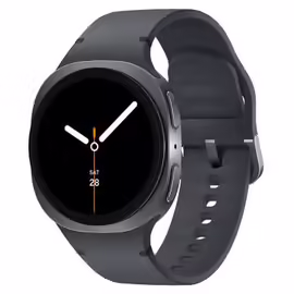 Samsung Galaxy Watch8 - 40 mm - graphite - Montre connectée avec bracelet sport - caoutchouc - graphite - taille du bracelet : S/M - affichage 1.34" - 32 Go - NFC, Bluetooth, Wi-Fi - 30 g