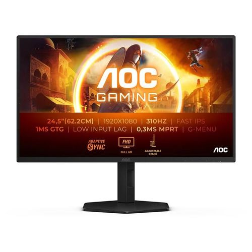 Ecran PC Gamer AOC G4 25G4SXU 25" LED Full HD 1 ms 16:9 IPS 310Hz 1920x1080 HAS 130mm HDMI x 2x 2.0 DP x 1x 1.4