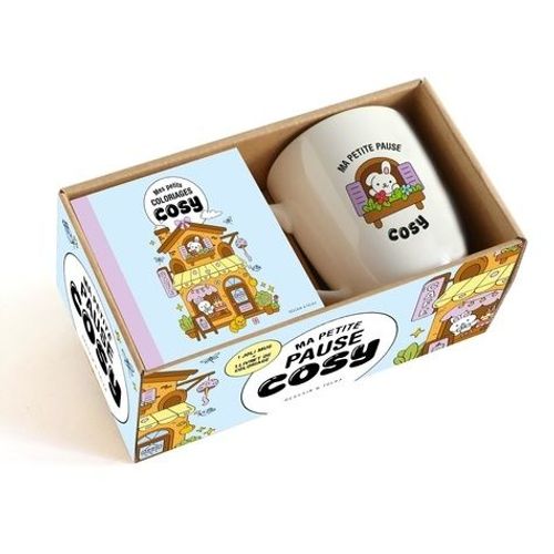 Ma Petite Pause Cosy - Coffret Avec 1 Joli Mug + 1 Livret De Coloriage