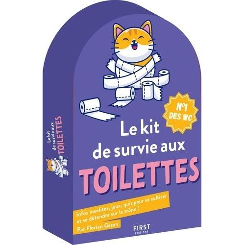 Le Kit De Survie Aux Toilettes - Infos Insolites, Jeux, Quiz Pour Se Cultiver Et Se Détendre Sur Le Trône ! Coffret En 5 Volumes