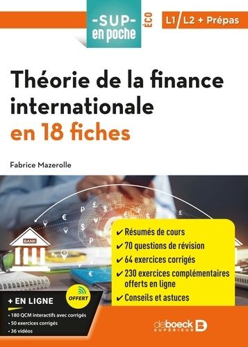 Théorie De La Finance Internationale En 18 Fiches - L1, L2 + Prépas