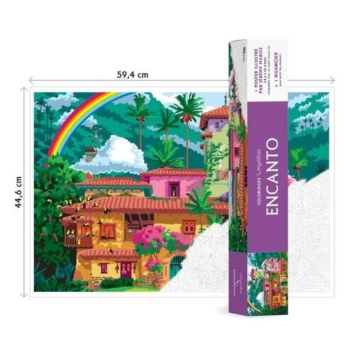 Encanto - 1 Poster Illustré 44,6 X 59,4cm Et 1 Nuancier