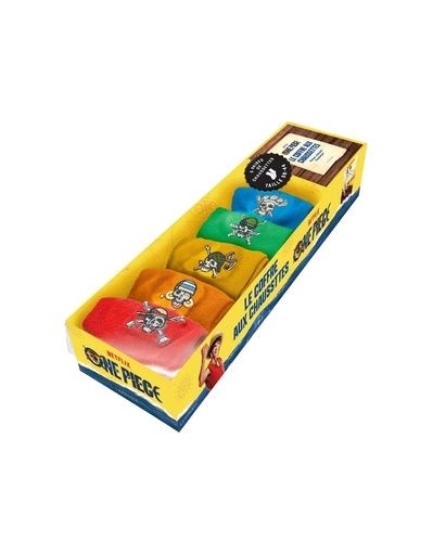 One Piece - Le Coffre Aux Chaussettes - 5 Paires De Chaussettes Brodées Taille 38-44