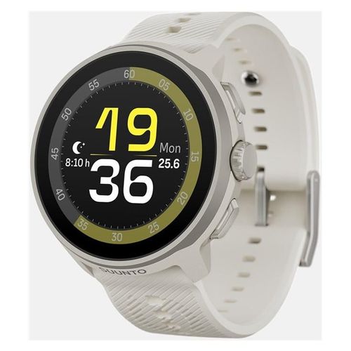 Suunto Run - Polyamide renforcé en fibre de verre gris clair - montre de sport avec bracelet - silicone - gris clair - taille du poignet : 125-175 mm - affichage 1.32" - Bluetooth - 51 g - frost...