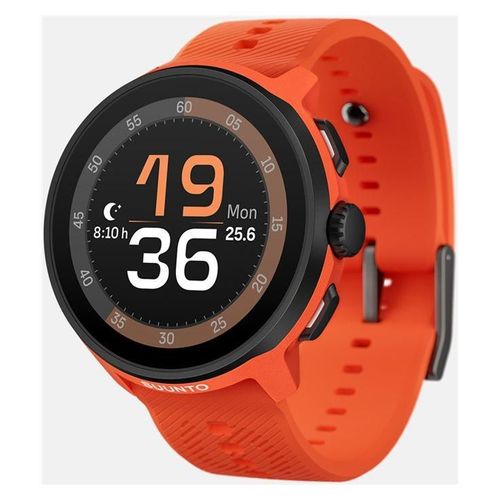 Suunto Run - Polyamide Renforcé En Fibre De Verre Couleur Orange Corail - Montre De Sport Avec Bracelet - Silicone - Orange Corail - Taille Du Poignet : 125-175 Mm - Affichage 1.32" - Bluetooth -...