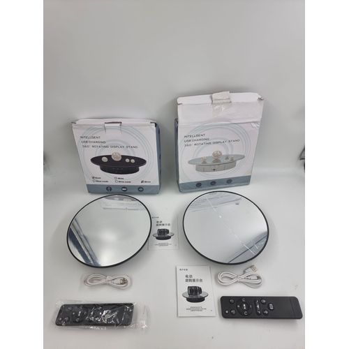Lot de 2 inteligent USB chargins 36° rotating display