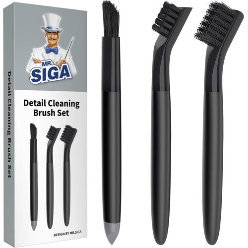 KALANKA-Ensemble de Brosses à Joints, 3 Brosses de Nettoyage des Interstices, Brosse de Crevasses Joint de Carrelage, Brosse pour Rainure Fenêtre, Salle de Bain, Cuisine, Carreaux
