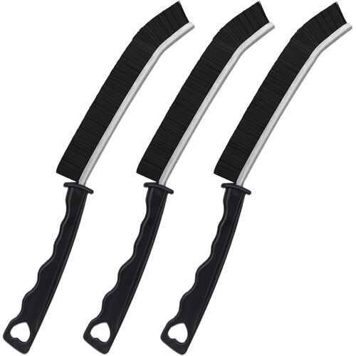 Kalanka-3pcs Brosse Nettoyage Interstices,Brosse Interstices,Brosse De Nettoyage De Crevasses À Poils Durs,Brosse De Nettoyage Des Interstices,Brosse Joint Carrelage Pour Salle De Bain,Cuisine,Fenêtr 