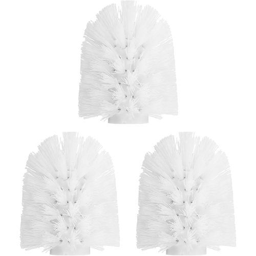 SEPT-3 Pcs Tête de Rechange pour Brosse de Toilette 15mm, Brosse de Nettoyage pour Toilettes en Forme de Boule Ronde Blanche
