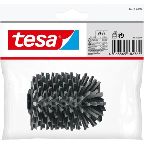 Tête de Brosse WC jetable - Remplacement de Qualité pour Toutes les Brosses de Toilettes - Gris foncé - 9,4 x 7,1 x 7,4 cm - Diamètre du Filetage 3/8"" env. 15 mm