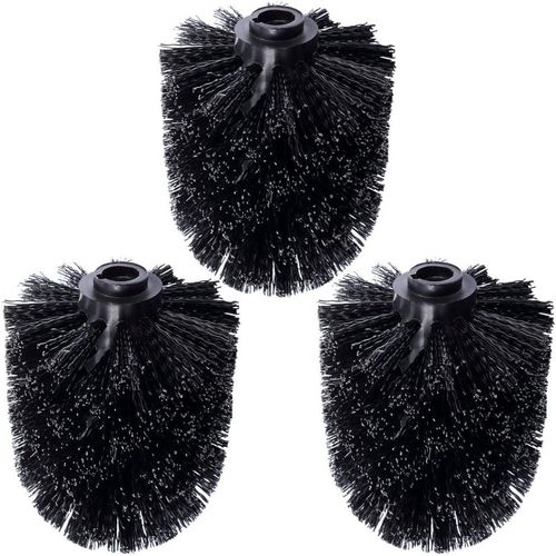 KAL-® 3-Pack Wc Remplacement Tête De Brosse Brosse Noire Remplacement Brosse Noire Remplacement Tête De Brosse Noire Remplacement Individuel Brosse Noire Brosse Wc Remplacement Brosse Wc