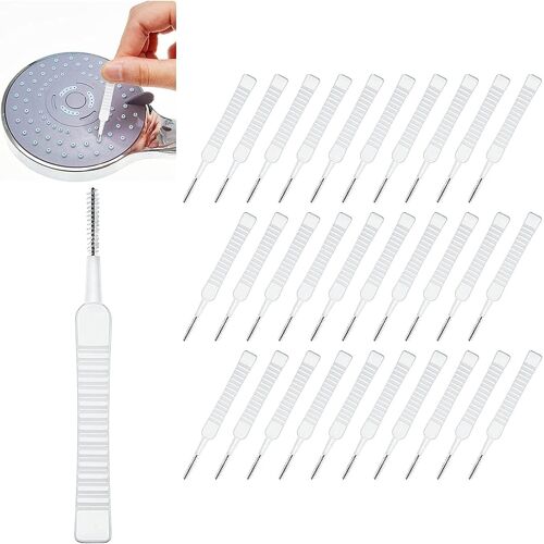 Mini à Trous,30PCS Brosses de Nettoyage pour tête de Douche,Petit Trou Pinceau pour Clavier,Multi-usages Anti-Obstruction,Petite pour téléphone Portable,téléphone,écouteurs