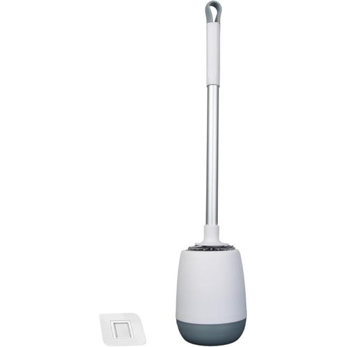lbgwp60-Ecoplus- Wc En Silicone Blanc - Flexible De 13 Cm Avec Manche Long 40 Cm - Wc Moderne Anti-Goutte - Accessoire De Salle De Bain Hygiénique Et Facile À Nettoyer (53 Cm)