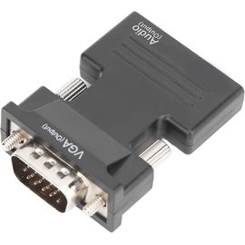 ChenQuanSarl-Convertisseur Adaptateur Vga Vers Hdmi, Adaptateur Hdmi Vers Vga 1080P, Synchronisation Audio Et Vidéo Convertisseur Hdmi Femelle Vers Vga Mâle Avec Câble Audio 3,5 Mm Pour Ordinateurs P