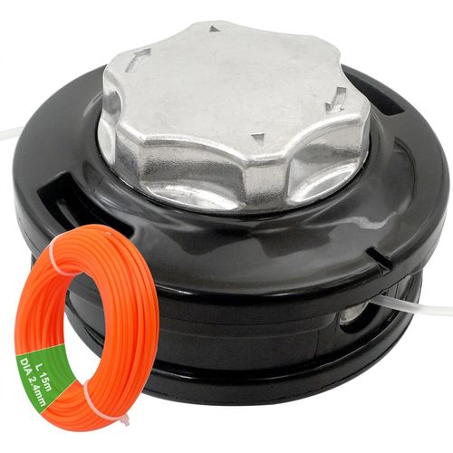 SUBZONAL-Fil de rechange universel pour débroussailleuse automatique M10 x 1,25 mm avec cordon de 15 m x 2,4 mm