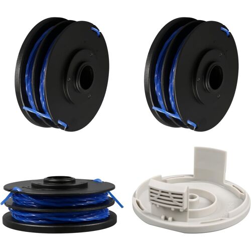 KALANKA-Bobine de fil RAC123 pour débroussailleuse Ryobi - 1,6 mm x 8,3 m - Bobine de rechange pour débroussailleuse Ryobi RLT4027, RLT4125, RLT5027, RLT6030, RLT5127, RLT6130 (3+1)