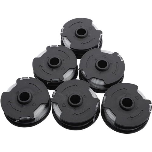 ASFASFq-Konuooer Lot de 6 bobines de fil de rechange pour coupe-bordures LIDL Parkside PRTA 20-Li A1 / B2 / C3 Accessoires pour coupe-bordures 27FT/8.3M pour PRT 300 A1, PRT 550 A1/A3/ A5