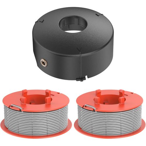 Set of 2 Strimmer Spools and Cover for F016L71088 and F016800175,Strimmer Line Diameter 1.6 mm,Compatible with Bosch Art 23 26 30 Brushcutters