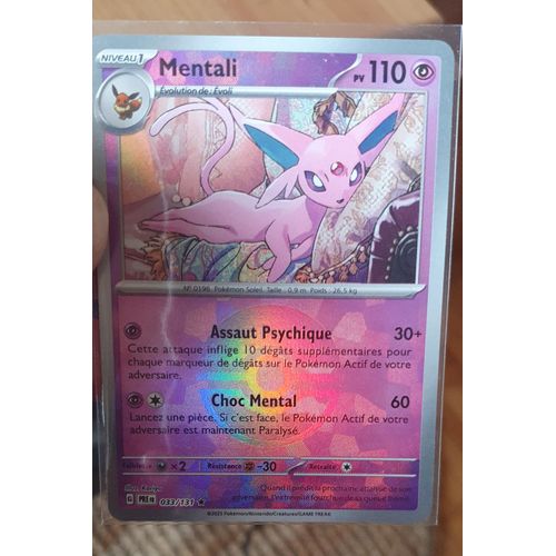 Carte Pokémon - Mentali Foil "Hyperball" - Evolution Prismatique - 33/131