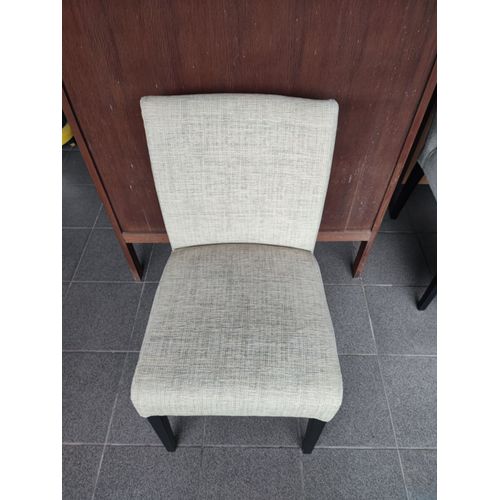 Chaises Vigo En Tissu Beige Déhoussables ,Pieds En Chene Noir