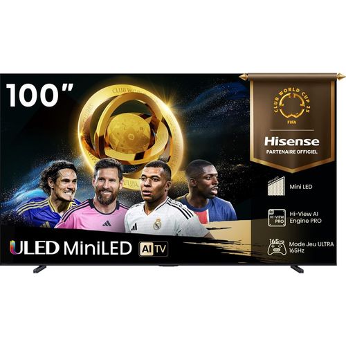 TV Mini LED QLED Hisense 4K UHD 100U7Q 253 cm 2025