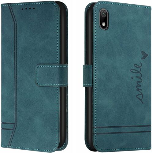 KAL-Coque Pour Huawei Y5 2019 / Honor Play 3E / Honor 8S 2019/2020, Etui Cuir Avec Magnetique, Flip Pochette Housse Pour Huawei Y5 2019 Protection, Vert