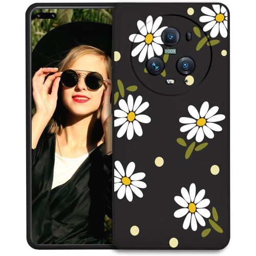 KAL-Coque Pour Honor Magic 5 Pro 5G Étui, Housse En Silicone Tpu Souple Et Mince Avec Protection De L'Appareil Photo, Case Résistant Aux Chocs Pour Honor Magic 5 Pro 5G Noir