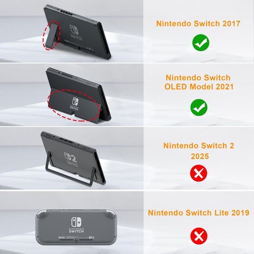 KALANKA-Étui pour Nintendo Switch OLED 2021 et Switch 2017 - Housse de Transport Anti-Choc en EVA, Étui de Voyage avec 10 Emplacements Cartes de Jeu