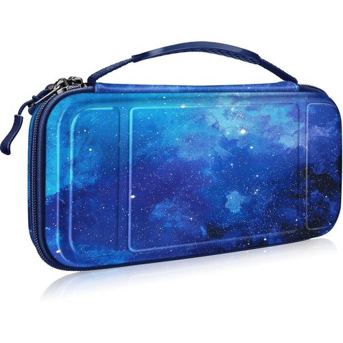 Étui pour Nintendo Switch OLED 2021 et Switch 2017 - Housse de Transport Anti-Choc en EVA, Étui de Voyage avec 10 Emplacements Cartes de Jeu