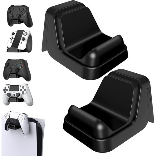 Hljhj-Support Pour Ps5 Manette/Console/Casque Mural,Socle Base Accessoire Pour Xbox Series/One X S Controller Stand Holder Pour Nintendo Switch Pro,2 Pcs-Noir