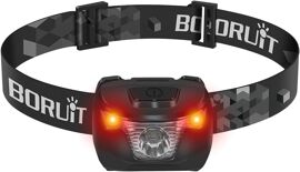 Ulteronixshop-Br01 Lampe Frontale Led Ultra Puissante, Lampes Frontales Lumière Rouge Pile Aaa Avec 4 Modes, Ip66 Lampe Frontal Étanches Pour Running Randonnée Camping Etc