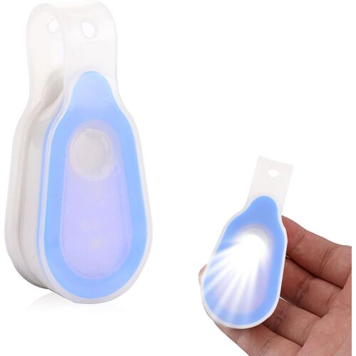 Lampe de Poche Mains Libres, Eclairage de Nuit à LED avec Clip, Lampe LED Magnétique à Clipser pour Randonnée Course, Lumière d'urgence de Mais