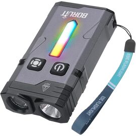 Mini Lampe Torche Porte-clés 1200 Lm étanche – Avec Batterie Externe, 8 Modes, Pour Camping Et Urgence - 9