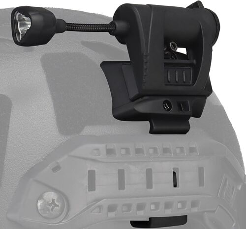 Lampes De Casque Tactiques 4 Modes Vert/Rouge/Blanc/Ir Lampe De Travail Led Avec Support De Lampe De Casque Lampes De Signalisation De Survie Pliables