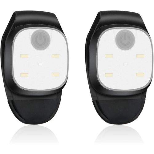 Lampe Frontale Led Et De Poitrine 2 Pièces Avec 4 Modes D'éclairage - Sécurité Avec Clip Pour Sports Extérieur, Running, Camping