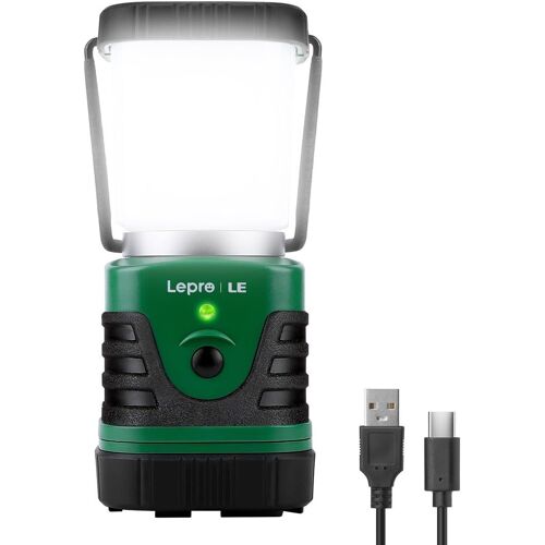 Jexnovashop-Lanterne Camping Led Rechargeable, Lampe Camping Puissante 1000lm Dimmable, Lampe Torche 360° Eclairage 4 Modes, Etanche Portable Suspendue, Pour Camping, Bricolage, Secours, Garage, Cave