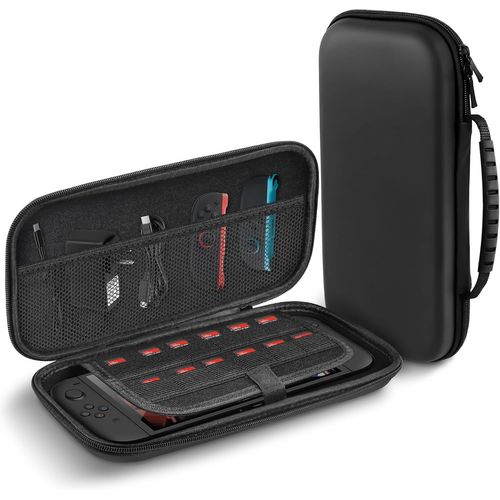 Eryi-Sacoche De Transport Pour 2025 Nintendo Switch 2 Sac De Voyage À Coque Dure En Pu Avec 12 Compartiments Pour Cartes De Jeu Avec 12 Compartiments Pour Cartes De Jeu, Housse De Protection, Sac De