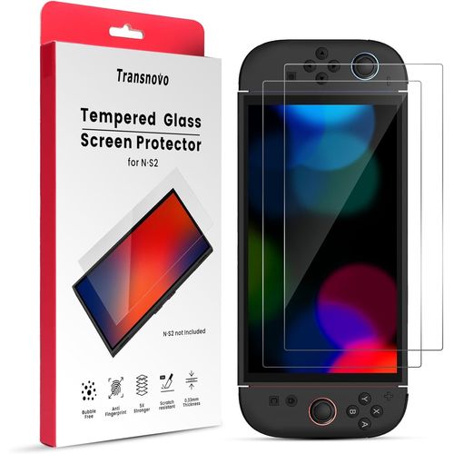 Gjfty-Lot De 2 Verres Trempés 9h Pour Nintendo Switch 2, Film De Protection D`Écran Hd, Anti-Rayures, Sans Bulles, Haute Transparence