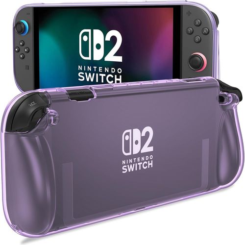 Gjfty-Coque Étui Pour Nintendo Switch 2 2025 Anti-Rayures Et Anti-Chocs, Housse Protection Pour Switch 2 Avec Poignée Ergonomique -Violet