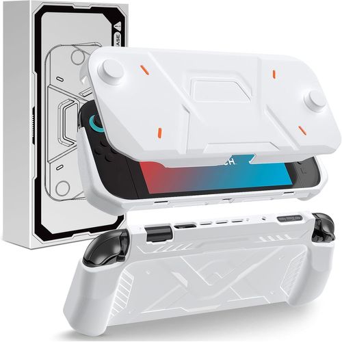Gjfty-Pochette Pour Nintendo Switch 2 (2025), Protection 2 En 1 Tpu + Pc, Anti-Rayures, Absorption Des Chocs, Prise En Main Ergonomique, Installation Facile - Blanc