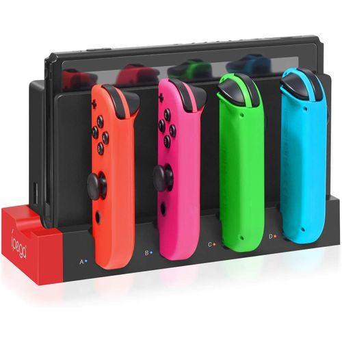Hljhj-Chargeur Station Pour Joycon Nintendo Switch & Oled - Charge Jusqu'à 4 Manettes, Compatible Avec Les Modèles Switch Et Oled